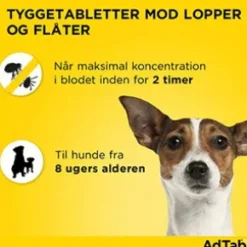 AdTab til hunde 1.3-2.5 kg, 3 stk - Loppemiddel