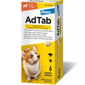 AdTab til hunde >5.5-11 kg, 6 stk - Loppemiddel