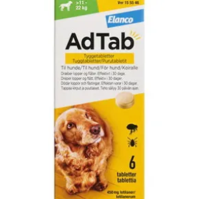 AdTab til hunde >11-22 kg, 6 stk - Loppemiddel