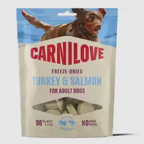 Carnilive Dog Freeze-Dried Raw Snacks Salmon & Turkey
