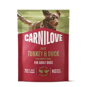 Carnilove Dog Pouch Paté Turkey & Duck, 300g