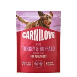 Carnilove Dog Pouch Paté Turkey & Buffalo, 300g