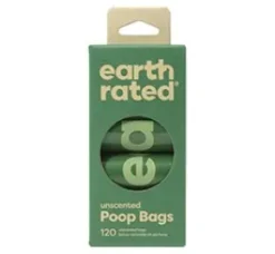 Earth Rated hundeposer, Unscented, 120 stk