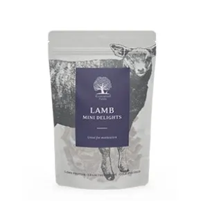 Essential Lamb Mini Delights, Hundegodbidder, 100g