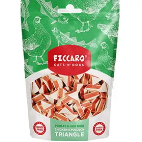 Ficcaro Chicken & Pollock Triangle, 100g