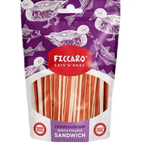 Ficcaro Duck & Pollock Sandwich, 100g