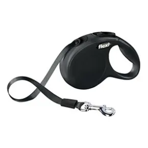 Flexi New Classic Bånd, Sort, 5M