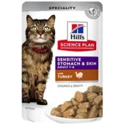 Hills SP Feline Adult Sen.Stomach & Skin, 12x85g