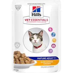 Hills VE Mature Adult 7+ Kat, Vådfoder, 12x85g