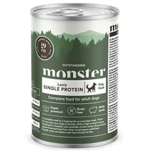 Monster Dog Adult Single Lamb, 400g