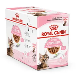 Royal Canin Kitten Sterilised Gravy Vådfoder, 12x85g