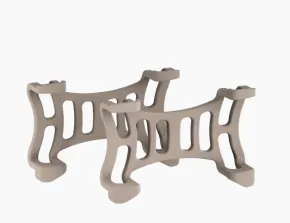 Tractive GPS Gummiklemmer Hund, Brun, 2 stk