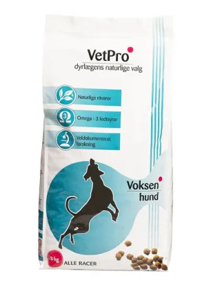 VetPro Voksen hund, 8 kg