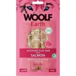 Woolf Earth Noohide flat bar, Salmon, Medium, 3 stk